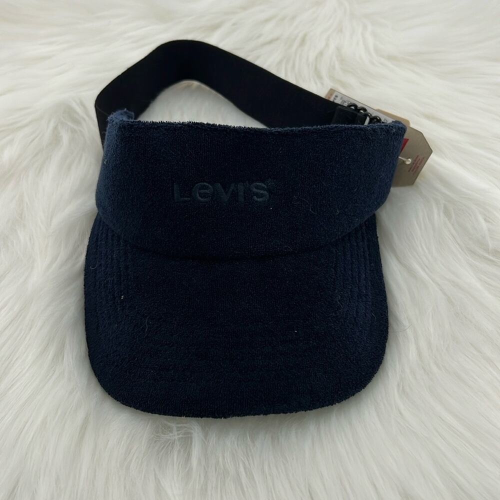 Levi's Men's Adjustable Terry Visor - Navy - One Size - New with tags